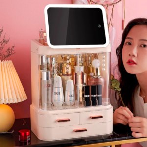 Cosmetics stand with LED mirror - Image 7